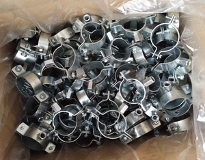 Hot Selling Two Side Screw 2.5mm Heavy Duty Carbon Steel Pipe <b>Clamps</b> with Inch/Metric Compatibility - Product Image 3