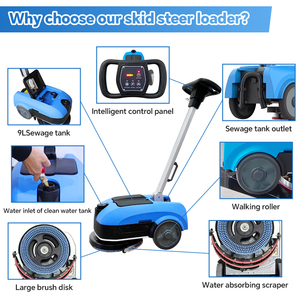 Residential Hard Industrial Cleaning Ride on Vacuum Dust Driveable 2 in 1 Floor Sweeper and Scrubber Commercial <b>Machine</b> - Product Image 2