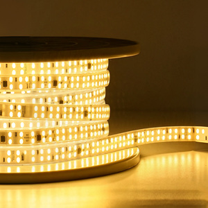 220V Ultra Bright <b>LED</b> <b>Strip</b> <b>Light</b> <b>Waterproof</b> Self-adhesive Cuttable Flicker-Free Plug and Play Flexible Tape <b>Light</b> - Product Image 1