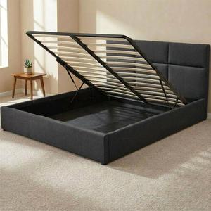 Tête <span class=keywords><strong>de</strong></span> <span class=keywords><strong>lit</strong></span> moderne et confortable pour <span class=keywords><strong>lit</strong></span> Queen/King avec rangement, revêtement <span class=keywords><strong>en</strong></span> <span class=keywords><strong>tissu</strong></span> durable, cadre <span class=keywords><strong>en</strong></span> bois <span class=keywords><strong>de</strong></span> pin, sommier à ressorts - Product Image 5