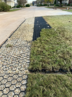Dalles de gazon renforcées en HDPE pour le stationnement des voitures, stabilisateur de gravier pour allée, pavage perméable