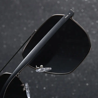 Vente en gros, lunettes de soleil polarisées surdimensionnées carrées de marque pour hommes