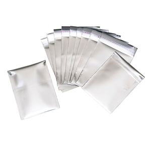 Bolsa de Correo Metálica Plateada en Existencia, Bolsa Ciega para Juguetes, Insignias, Ropa, Embalaje, Bolsa de Correo de Papel de Aluminio, Bolsa Autoadhesiva - Product Image 1