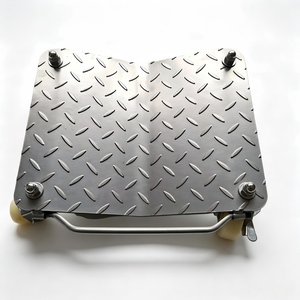 Professioneller 1500lbs Vierrad-Plattformwagen mit Schwerlast-Diamantplatten-Stahlrollen und 360°-Drehfunktion für Fahrzeugtransport in der Garage - Product Image 2