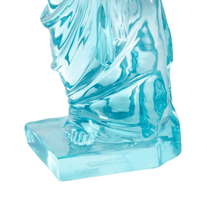 Sculpture décorative de femme modelée à la main en résine transparente teintée bleu clair, <span class=keywords><strong>orange</strong></span> ou verte - Product Image 4