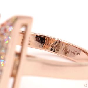 Anillo Clásico de Oro con Diamantes para Mujer, Joyería Fina, Brillo Real, Anillo de Compromiso, Regalo de Boda, Anillo de Uso Diario - Product Image 2