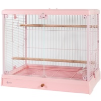 Cage à oiseaux en métal sur mesure, grande cage en fil de fer, enclos roulant, plateau amovible, revêtement en poudre, pour perroquet, canari, perruche