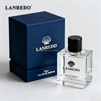 Botella de Perfume Cuadrada en Oferta, 30ml 50ml 100ml, Botella de Perfume Vacía Transparente de Lujo con Caja de Empaque