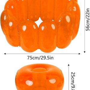 PVC Inflatable <b>Chair</b> 75*56 CM <b>Orange</b> Red Yellow Green Colors Sofa Seat Furniture for Home Yard Party Camping - Product Image 2