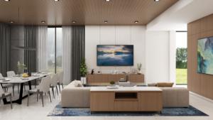 Ensemble de placards en bois multifonctionnels sur mesure, placards de cuisine modernes - Product Image 2