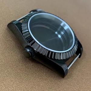 Montre automatique en acier inoxydable avec lunette noire PVD de 39 mm, mouvement automatique NH35/NH36, pièces de rechange pour montre - Product Image 4