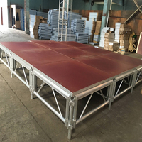 Plateforme de scène portable et détachable en aluminium VERSALITE pour événements, concerts et mariages