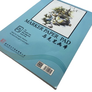 Album da Disegno <span class=keywords><strong>A4</strong></span>, 50 <span class=keywords><strong>Fogli</strong></span>, 90 GSM, Rilegatura a Colla, Carta Bianca 100% Cotone, Blocco per Marker, Diario con Copertina Rigida in Pelle, Chiusura Magnetica per Ufficio - Product Image 1