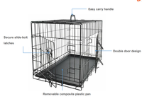 Cage pour chien pliable en métal de 48 pouces, grande cage pour chien XXL, cages pour chien empilables pour grands chiens, cage pour chien en gros