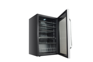 CICO 95L Can Boisson Réfrigérateur Portable Bière Vin Soda Boisson Refroidisseur Noir Métal <span class=keywords><strong>Argent</strong></span> Compresseur Porte Française R600a - Product Image 5