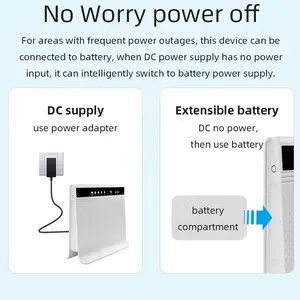 Original Manufacturer 4G LTE Router Dual SIM 2100mAh Battery 2.4G 5G Wifi Hotpot Multi Sim Router With SMA Detachable Antennas