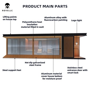 Casa Cápsula Completamente Funcional Más Vendida para Sauna Familiar al Aire Libre y <span class=keywords><strong>Hotel</strong></span>, Módulo Modular Aplicable - Product Image 3