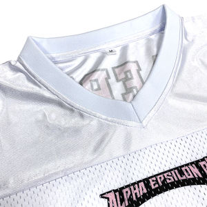 เสื้อฟุตบอลอเมริกันไซส์ใหญ่พิเศษระบายอากาศใส่ได้ทั้งชายและหญิงผ้าโพลีเอสเตอร์/ ผ้าฝ้ายออกแบบได้ตามต้องการ - Product Image 3