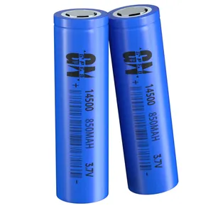 Authentic 14500 lithium rechargeable li-ion batteries 3.7v cylindrical 850mah 14500 battery