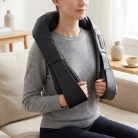 Masseur pour le cou et les épaules filaire avec fonction de pétrissage Shiatsu et chauffage par lumière rouge