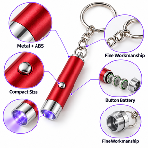 Mini Linterna UV <span class=keywords><strong>de</strong></span> Aluminio con <span class=keywords><strong>Luz</strong></span> Negra, LED <span class=keywords><strong>Ultravioleta</strong></span>, Verificador <span class=keywords><strong>de</strong></span> Billetes, Logotipo Personalizado, Venta al Por Mayor - Product Image 2