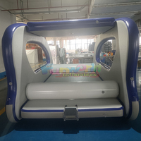 Bateau-maison gonflable solaire électrique Funworld WB-0019 pour fêtes aquatiques, avec taille et couleur personnalisables