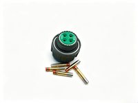 Connecteur circulaire en alliage d'aluminium à 14 broches Kewei D38999/26WD04SN, prise droite