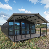 Maison Préfabriquée Économique de 3 Chambres, Maison Conteneur Extensible, Maison Mobile Modulaire, Cabine Prête à l'Emploi