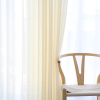 Rideau de porte d'intérieur en Tulle blanc, panneau solide, pour salon, Style européen et américain