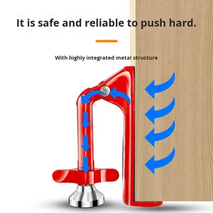 Dispositif anti-effraction pour porte, installation manuelle, butée supérieure, idéal pour les hôtels, maisons et les jeunes filles vivant seules - Product Image 3