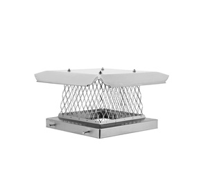 Cache-chimney à fixation par boulons pour cheminée simple avec grille de protection pour cheminée en terre cuite, couvercle de cheminée simple, aérateur de toit - Product Image 1