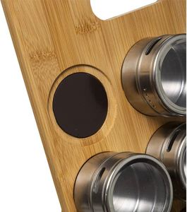 Factory Direct Bamboo High Quality Kitchen <b>Shelf</b> Rack Tiered Bamboo Magnetic Spice Rack - Product Image 2