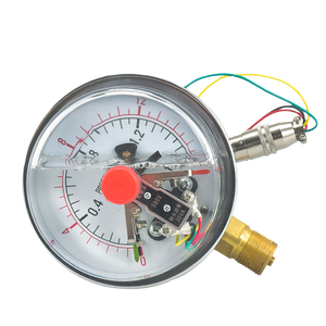 เกจวัดแรงดันแบบสัมผัสไฟฟ้าพร้อมระบบป้องกันแรงกระแทก Double-An YNXC-100  ช่วงการวัด 0-1.6MPa รับประกัน 1 ปี - Product Image 2