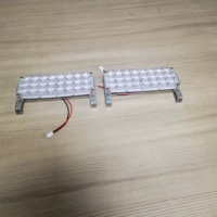 Luz Estroboscópica de Advertencia Cuadrada LED de Alto Brillo, Luz Intermitente Roja y Azul para Caseta de Seguridad, Ambulancia