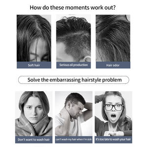 แป้งผมแห้งแบบไม่ต้องล้างออก ยี่ห้อส่วนตัว ช่วยเพิ่มวอลลุ่ม จัดแต่งทรงผมได้ทันที ให้ผมดูมีเท็กซ์เจอร์แบบด้าน - Product Image 4