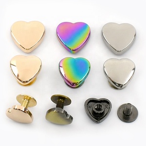 Meetee khóa trang trí hình vuông hợp kim ky621 8/10/12/14mm khóa hình trái tim hình xô đinh tán phụ kiện phần cứng hành <span class=keywords><strong>l</strong></span>ý Khóa Đinh tán - Product Image 4