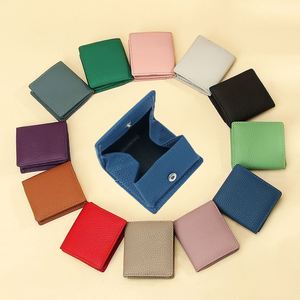 Porte-monnaie en cuir véritable pour femme, fermeture éclair, porte-monnaie en cuir personnalisé, pochette, petit porte-monnaie miniature - Product Image 5
