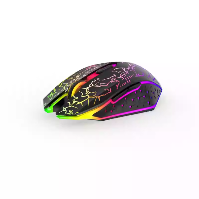 2.4G Wireless Rechargeable  Gaming Mouse RGB Backlight Mechanical Mouse for Desktop Laptop Pc