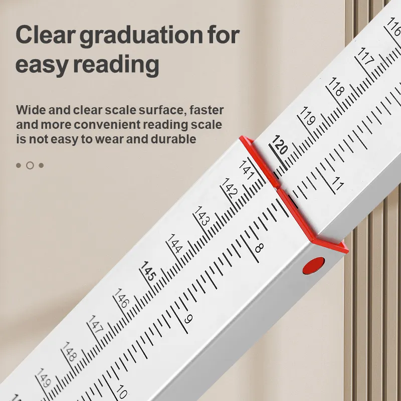 लोकप्रिय बाजार होम उपयोग सार्वजनिक पोर्टेबल कद मीटर दीवार घुड़सवार ऊंचाई गेज Microtoise मीटर