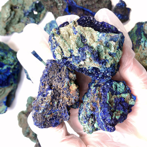 Spécimen minéral naturel <span class=keywords><strong>bleu</strong></span> brut Azurite <span class=keywords><strong>Malachite</strong></span> <span class=keywords><strong>pierre</strong></span> de guérison cristal de Quartz brut pour la décoration - Product Image 2