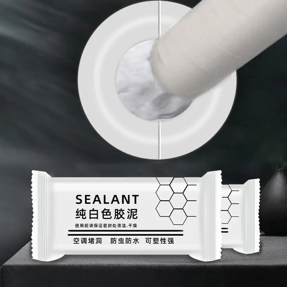 Bview Art Waterproof Duct Seal Repair Sealing Clay White Seal Putty Quick Mending Mud For Drain Connection, Wall Hole