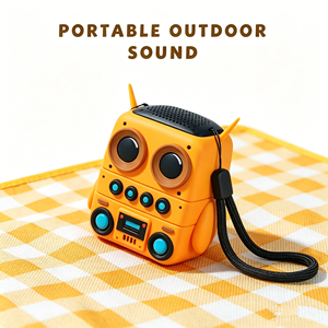 Mini Altavoz Inalámbrico Impermeable IPX, Diseño <span class=keywords><strong>de</strong></span> Búho Adorable, <span class=keywords><strong>Audio</strong></span> Portátil para Exteriores y Regalos - Product Image 1