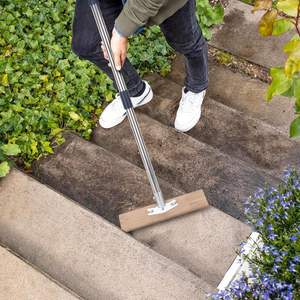 Brosse à récurer en fil d'acier inoxydable 59'' robuste à poils métalliques rigides pour l'élimination du mousse extérieur - Product Image 5