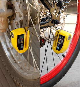 Candado de Disco con Alarma para Bicicleta, Antirrobo, Impermeable, 110dB, con Cable Recordatorio y Llaves para Motocicleta y Scooter - Product Image 6