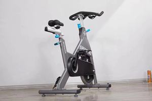 Vélo de spinning Ranao Sports Gym Fitness pour la maison, équipement de cardio-training, cadre en acier, résistance par courroie, capacité utilisateur 180 kg, noir - Product Image 2