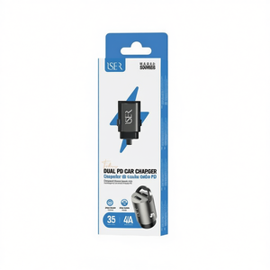 Cargador de coche Iser Dual Pd de 35W 4A con carga rápida para automóviles - Product Image 2
