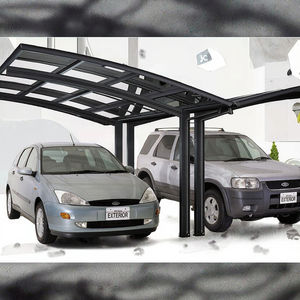 Auvent de voiture pliable de luxe M-Style en polycarbonate avec structure en aluminium pour stationnement double dans le jardin et le <span class=keywords><strong>garage</strong></span> - Product Image 3
