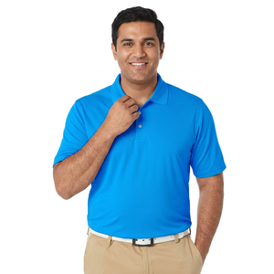Pull en coton premium pour hommes pour polos Nouvelle tendance de la mode Motif uni Tissu en toile tricoté sur mesure Options de tailles plus grandes - Product Image 1