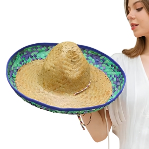 Eco2go Vietnam Unisex Panama Straw <b>Hat</b>-Natural Grass Material Travel Ready Children & Adults - Product Image 1