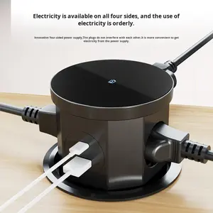 All'ingrosso popolare ue Design nascosto <span class=keywords><strong>cucina</strong></span> Desktop Pop-up <span class=keywords><strong>nero</strong></span> presa di corrente intelligente con ricarica Wireless - Product Image 5